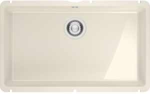 Franke Kubus X KXK 110-71, Fraceram Unterbau-Keramiksple, Farbe Magnolia glnzend, 126.0735.193