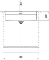 Franke Box Pro BXX PRO 210/110-70 Einbausple - SlimTop, Edelstahl gebrstet, 127.0747.096