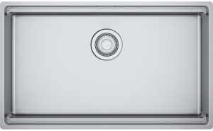 Franke Box Pro BXX PRO 210/110-70 Einbausple - SlimTop, Edelstahl gebrstet, Druckknopfventil, 127.0747.100