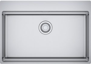 Franke Box Pro BXX PRO 210-70 A Einbausple, Edelstahl gebrstet, Druckknopfventil, 127.0747.098