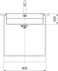 Franke Box Pro BXX PRO 210-70 A Einbausple, Edelstahl gebrstet, Druckknopfventil, 127.0747.098