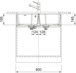 Franke Belfast BFK 720-36-36, Fraceram Keramiksplenmodul, Farbe Glacier glnzend, 130.0748.974