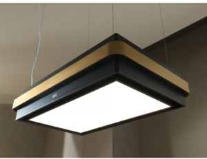 Franke Mythos Masterpiece FMYS KL Inselhaube Gold/Schwarz matt, 345.0726.998, Mit 5 Jahren Garantie!