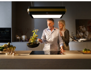 Franke Mythos Masterpiece FMYS KL Inselhaube Gold/Schwarz matt, 345.0726.998, Mit 5 Jahren Garantie!