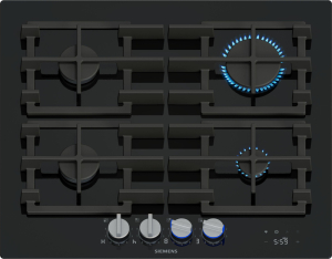 Siemens ER6A6PH40, iQ700, Gaskochfeld, 60 cm, Glaskeramik, Schwarz, 5 Jahre Garantie!