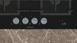 Siemens ER6A6PH40, iQ700, Gaskochfeld, 60 cm, Glaskeramik, Schwarz, 5 Jahre Garantie!