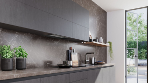 Siemens LJ65BCC60, iQ300, Integrierte Designhaube, 60 cm, Klarglas, Mattschwarz, EEK: B, mit 5 Jahren Garantie!