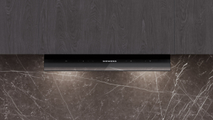 Siemens LJ67BDP60, iQ500, Integrierte Designhaube, 60 cm, Klarglas Mattschwarz bedruckt, EEK: A*, mit 5 Jahren Garantie!