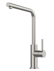 Systemceram KeraDomo SKIVA, Einhebelmischer, Hochdruck, 10040, Edelstahl massiv