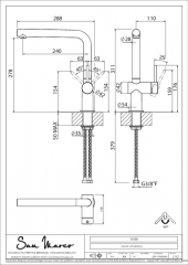 Systemceram KeraDomo SILA, Einhebelmischer, Hochdruck, 10501, Farbe Kupfer