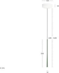 BORA Stars Pendelleuchte Aufbau - moosgrn, LSAMG