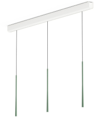BORA Stars Pendelleuchte 3-fach linear - moosgrn, LSLMG