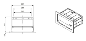 BORA Ecotube 3box Mauerkasten, UEBF/1