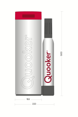 Quooker Flex Square, Kupfer Ros, mit COMBI und CUBE, FXSRCOCOMBICUBE, 7 JAHRE GARANTIE