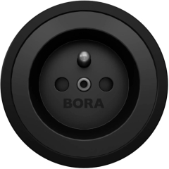 BORA Steckdose Typ E All Black, USTEAB