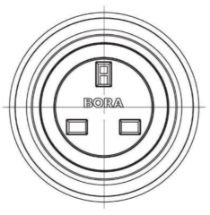 BORA Steckdose Typ G, USTG