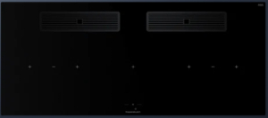 Kppersbusch KMI 12850.0 SR-E S2, 118 cm Muldenlftung inkl. Motor, rahmenlos, Edelstahlknebel, Gitter Black Chrome, mit 5 Jahren Garantie!