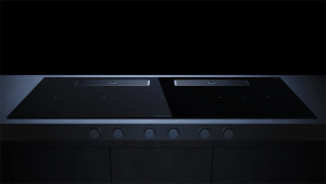 Kppersbusch KMI 12850.0 SR-S S1, 118 cm Muldenlftung inkl. Motor, rahmenlos, schwarze Knebel, Gitter Edelstahl, mit 5 Jahren Garantie!