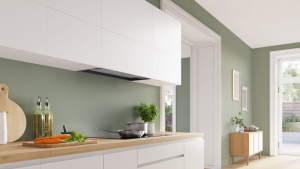 Bosch DBB85CC60, Serie 4, Integrierte Designhaube, 80 cm, Klarglas, Mattschwarz, EEK: B, mit 5 Jahren Garantie!