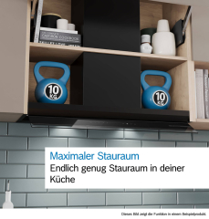 Bosch DBB85CC60, Serie 4, Integrierte Designhaube, 80 cm, Klarglas, Mattschwarz, EEK: B, mit 5 Jahren Garantie!