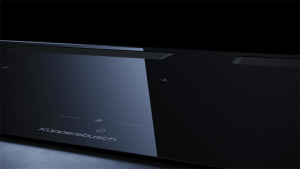 Kppersbusch KMI 12850.0 SR-S S5, 118 cm Muldenlftung inkl. Motor, rahmenlos, schwarze Knebel, Gitter Black Velvet, mit 5 Jahren Garantie!