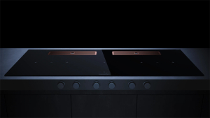 Kppersbusch KMI 12850.0 SR-S S7, 118 cm Muldenlftung inkl. Motor, rahmenlos, schwarze Knebel, Gitter Copper, mit 5 Jahren Garantie!