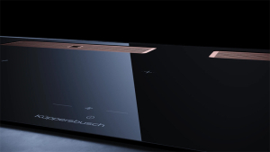 Kppersbusch KMI 12850.0 SR-S S7, 118 cm Muldenlftung inkl. Motor, rahmenlos, schwarze Knebel, Gitter Copper, mit 5 Jahren Garantie!