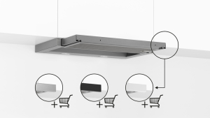 Bosch DFL063W57, Serie 2, Flachschirmhaube, 60 cm, Silber, metallisch, mit 5 Jahren Garantie!