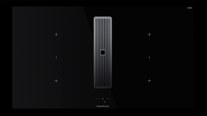 Kppersbusch KMI 9850.1 SR-E S1, 90 cm Muldenlftung inkl. Motor, rahmenlos, Edelstahlknebel, Gitter Edelstahl, mit 5 Jahren Garantie!