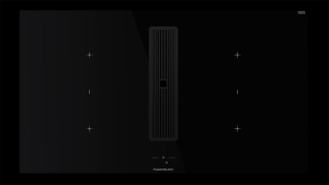 Kppersbusch KMI 9850.1 SR-S S5, 90 cm Muldenlftung inkl. Motor, rahmenlos, schwarze Knebel, Gitter Black Velvet, mit 5 Jahren Garantie!