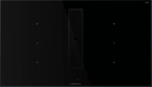 Kppersbusch KMI 9350.0 SR S2, 90 cm Muldenlftung inkl. Motor, rahmenlos, Abluftgitter Black Chrome, mit 5 Jahren Garantie!