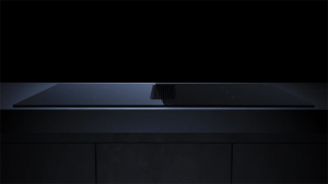 Kppersbusch KMI 9350.0 SR S2, 90 cm Muldenlftung inkl. Motor, rahmenlos, Abluftgitter Black Chrome, mit 5 Jahren Garantie!