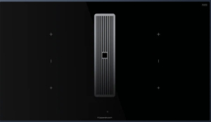 Kppersbusch KMI 9350.0 SR S3, 90 cm Muldenlftung inkl. Motor, rahmenlos, Abluftgitter Silver Chrome, mit 5 Jahren Garantie!