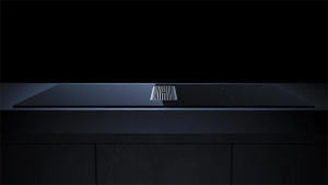 Kppersbusch KMI 9350.0 SR S3, 90 cm Muldenlftung inkl. Motor, rahmenlos, Abluftgitter Silver Chrome, mit 5 Jahren Garantie!