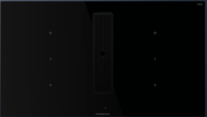 Kppersbusch KMI 9350.0 SR S5, 90 cm Muldenlftung inkl. Motor, rahmenlos, Abluftgitter Black Velvet, mit 5 Jahren Garantie!