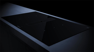 Kppersbusch KMI 9350.0 SR S5, 90 cm Muldenlftung inkl. Motor, rahmenlos, Abluftgitter Black Velvet, mit 5 Jahren Garantie!