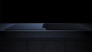 Kppersbusch KMI 9350.0 SR S5, 90 cm Muldenlftung inkl. Motor, rahmenlos, Abluftgitter Black Velvet, mit 5 Jahren Garantie!