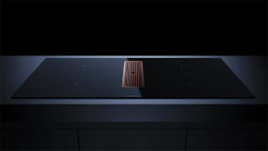 Kppersbusch KMI 9350.0 SR S7, 90 cm Muldenlftung inkl. Motor, rahmenlos, Abluftgitter Copper, mit 5 Jahren Garantie!