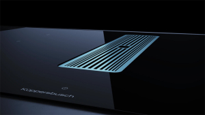 Kppersbusch KMI 8350.0 SR S1, 80 cm Muldenlftung inkl. Motor, rahmenlos, Abluftgitter Edelstahl, mit 5 Jahren Garantie!