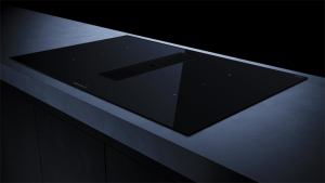 Kppersbusch KMI 8350.0 SR S5, 80 cm Muldenlftung inkl. Motor, rahmenlos, Abluftgitter Black Velvet, mit 5 Jahren Garantie!