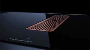 Kppersbusch KMI 8350.0 SR S7, 80 cm Muldenlftung inkl. Motor, rahmenlos, Abluftgitter Copper, mit 5 Jahren Garantie!