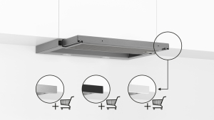 Bosch DFL064W54, Serie 2, Flachschirmhaube, 60 cm, Silber, metallisch, mit 5 Jahren Garantie!