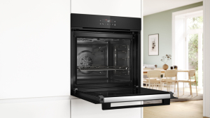 Bosch HBA571BB4, Serie 2, Einbau-Backofen, 60 x 60 cm, Schwarz, EEK: A+, mit 5 Jahren Garantie!