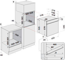 Privileg PBA355HR0K, Multifunktions-Umluftbackofen mit 11 Funktionen, EEK: A, mit 5 Jahren Garantie!