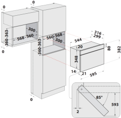 Privileg PM K11 B, Einbau-Mikrowelle, schwarz, mit 5 Jahren Garantie!