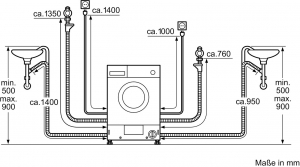 Bosch WKD28543, Waschtrockner, vollintegrierbar, 7/4kg, Serie 6, EEK: E/E, mit 5 Jahren Garantie!