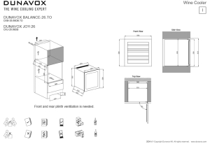 Dunavox Joy 26, Weinkhlschrank, schwarz, DXJ-26.69DB. Mit 3 Jahren Garantie!
