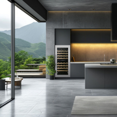 Dunavox Spirit 70, Unterbau-Weinkhlschrank, Edelstahl, DVS-70.185DSS. Mit 3 Jahren Garantie!