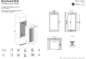 Dunavox Horizon 70, Unterbau-Weinkhlschrank, schwarz, DVH-70.185DB.TO. Mit 3 Jahren Garantie!