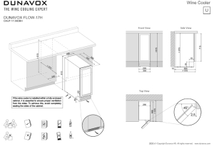 Dunavox Flow 17, Unterbau-Weinkhlschrank, schwarz, DAUF-17.58DBH. Mit 3 Jahren Garantie!